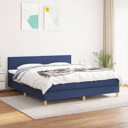 vidaXL Κρεβάτι Boxspring Υφασμάτινο με Στρώμα 160x200cm 3140471