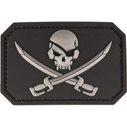 ΣΗΜΑ MIL-TEC 3D PVC SKULL W.SWORDS BLACK - 16832202