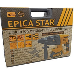 Epica Star EP-10976 Κρουστικό Περιστροφικό Κατεδαφιστικό Πιστολέτο Μπαταρίας 21V 1x3Ah με SDS-Hex