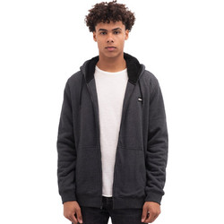 Hurley Fastlane Buritto Ανδρική Ζακέτα Fleece με Κουκούλα και Φερμουάρ Ανθρακί MFT0009450-H025