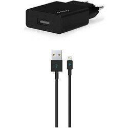 Ttec Φορτιστής με Καλώδιο Lightning με Θύρα USB-A Black 2SCS20LS