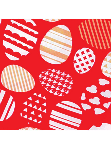 Ύφασμα μικροφίμπρα Easter creation κόκκινο 150 cm X 5 m