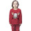 Galaxy X-Mas Rudolph Παιδική Πιτζάμα Βαμβακερή Χειμωνιάτικη Μπορντό 111-22