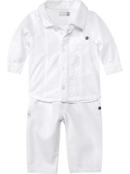 Catimini Σετ με Παντελόνι Spirit Dandy Outfit CD36031-01 Λευκό Αγόρι
