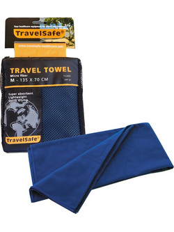 TravelSafe Πετσέτα Θαλάσσης Microfiber Navy Μπλέ 85x150cm TRA-121