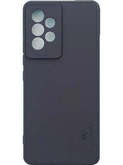Samsung Galaxy A53 5G LeeWello Silky and Soft Touch Finish Silicone Back Cover Case Dark Blue (oem)