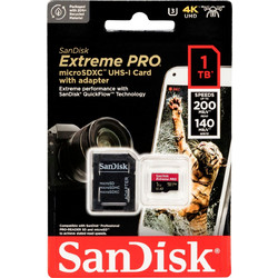 Sandisk Extreme Pro microSDXC 1TB Class 10 U3 V30 UHS-I A2 + Adapter