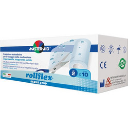 Master Aid Rollflex Aqua Stop Διάφανη Αδιάβροχη Επιδεσμική Ταινία 10cm x 2m