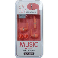 Elmcoei EV-197 Handsfree In-Ear 3.5mm Orange