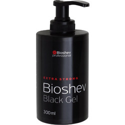 Bioshev Black Extra Strong Gel Μαλλιών Ανδρικό με Χρώμα Πολύ Δυνατό Κράτημα 300ml