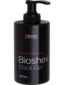 Bioshev Black Extra Strong Gel Μαλλιών Ανδρικό με Χρώμα Πολύ Δυνατό Κράτημα 300ml