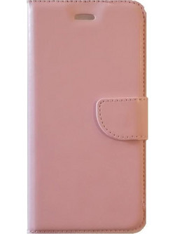 Book Δερματίνης Ροζ_Χρυσο (iPhone 12 Pro MAX)