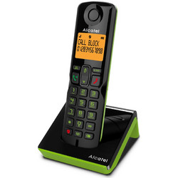 Alcatel S280 EWE Ασύρματο Τηλέφωνο με Ανοιχτή Ακρόαση Μαύρο Πράσινο