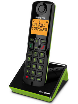Alcatel S280 EWE Ασύρματο Τηλέφωνο με Ανοιχτή Ακρόαση Μαύρο Πράσινο