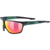 Uvex Sportstyle 706 S53.2.006.2716 Black Moss Mat Αθλητικά Γυαλιά Ηλίου Ορθογώνια Κοκάλινα Μαύρα με Μαύρο Polarized Φακό