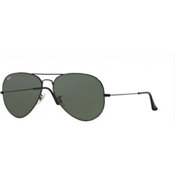 Ray-Ban RB3026 L28/21 Ανδρικά Γυαλιά Ηλίου Aviator Μεταλλικά Μαύρα με Μαύρο Καθρέπτη Φακό