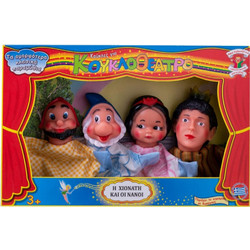 KALANTZIS TOYS ΣΕΤ 4 ΦΙΓΟΥΡΕΣ ΚΟΥΚΛΟΘΕΑΤΡΟΥ "Η ΧΙΟΝΑΤΗ ΚΑΙ ΟΙ 7 ΝΑΝΟΙ" 023