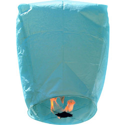 GloboStar Ιπτάμενο Φαναράκι Τιρκουάζ 40cm ref10203024