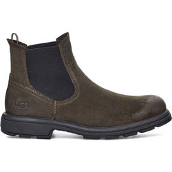 UGG Biltmore Ανδρικά Chelsea Μποτάκια Suede Χακί με Γούνα 1123669-DOSD