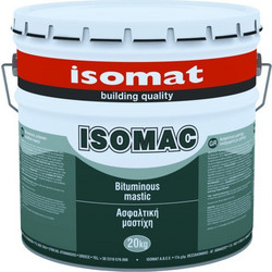 Isomat Isomac Ελαστομερής Επαλειφόμενη Στεγανωτική Ασφαλτική Μαστίχη Ταράτσας Μαύρη 1kg