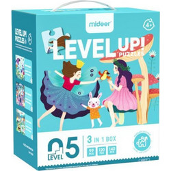 Παιδικό Puzzle Mideer Level Up 5 Magic World 99 + 120 + 130 Κομμάτια