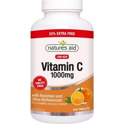 Natures Aid Vitamin C 1000mg Time Release 240 Ταμπλέτες
