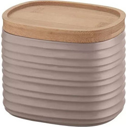 Βάζο Αποθήκευσης Tierra Με Καπάκι 500ml Brown Guzzini Πλαστικό,Bamboo