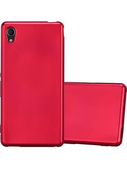 Soft TPU Case for Sony Xperia M4 Aqua Red