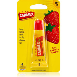 Carmex Strawberry Lip Balm Tube SPF15 10gr