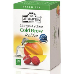 Ahmad Tea Cold Brew Πράσινο Τσάι με Μάνγκο & Λίτσι 20 Φακελάκια