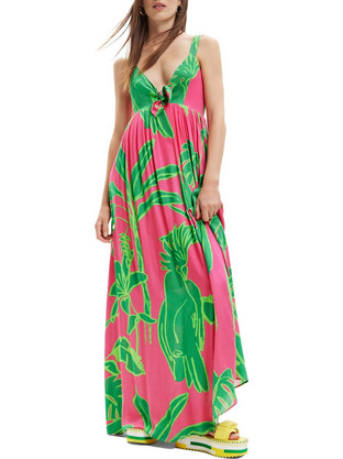 Desigual Damila Maxi Καλοκαιρινό Καθημερινό Φόρεμα Πολύχρωμο 23SWVW60-3022