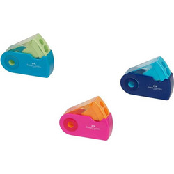 Ξύστρα Faber Castell Sleeve Διπλή Δίχρωμη 182704
