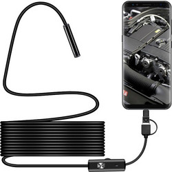 ΨΗΦΙΑΚΗ ΚΑΜΕΡΑ ΕΝΔΟΣΚΌΠΙΟ 3.5M USB-A, MICRO, TYPE-C IP67 ANDOWL Q-NK65 - ΜΑΥΡΟ