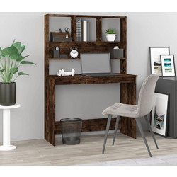 vidaXL Γραφείο Ξύλινο με Βιβλιοθήκη 102x45x148cm 823005