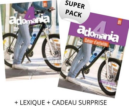 ADOMANIA 4 SUPER PACK (LIVRE + CAHIER + LEXIQUE + CADEAU SURPRISE)