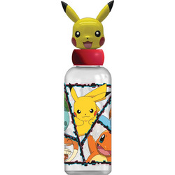 Stor 3D Pokemon Παιδικό Μπουκάλι Πλαστικό BPA Free Κίτρινο 560ml