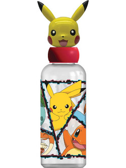 Stor 3D Pokemon Παιδικό Μπουκάλι Πλαστικό BPA Free Κίτρινο 560ml