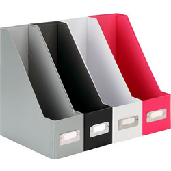 Θήκη Περιοδικών με Πλαστική Επένδυση 25 x 10 x 31.5 cm