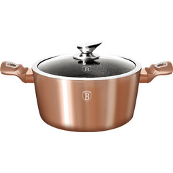 Berlinger Haus BH-1515 Rosegold Collection Κατσαρόλα Αλουμινίου Επίστρωση Μαρμάρου 24cm 4lt