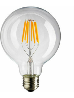 Λάμπα LED G125 Eurolamp (147-78451) για ντουί E27, 8W, 3000Κ, Θερμό Λευκό 147-78451