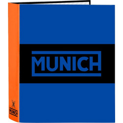 Φάκελος δακτυλίου Munich Submarine Electric μπλε A4 27 x 33 x 6 cm