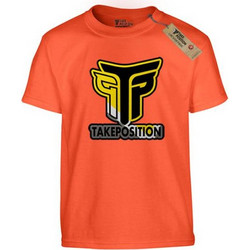 Takeposition Logo Παιδικό T-Shirt Κοντομάνικο Πορτοκαλί 806-0033-11-19