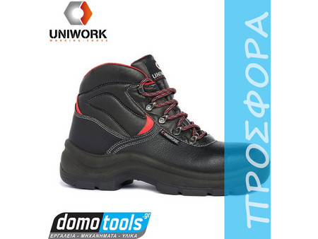 Uniwork Warren Μποτάκια Ασφαλείας S3 Αδιάβροχα Μαύρα