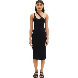 Tom Tailor Midi Φόρεμα Πλεκτό Μαύρο 1036518