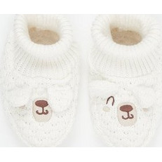 Βρεφικά Παπούτσια Αγκαλιάς Unisex Teddy ΛΕΥΚΟ