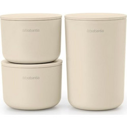 Brabantia 1006269 Σετ αποθήκευσης αξεσουάρ ReNew Soft Beige 3τμχ