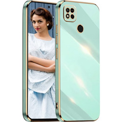 Bodycell Gold Plated - Θήκη Σιλικόνης Xiaomi Redmi 10A - Mint Green (5206015070228)