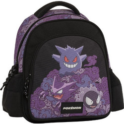 Graffiti Pokemon Gengar Σχολική Τσάντα Πλάτης Νηπιαγωγείου Μαύρη Μωβ 233292