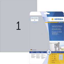 Ετικέτες Ασημί Ματ Herma 210x297mm 25 Φύλλα 25 Ετικέτες No 4224