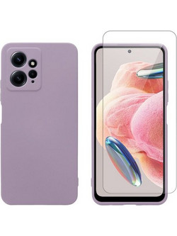 Redshield Xiaomi Redmi Note 12 TPU & Tempered Glass Purple Θήκη Κινητού & Προστατευτικό Οθόνης